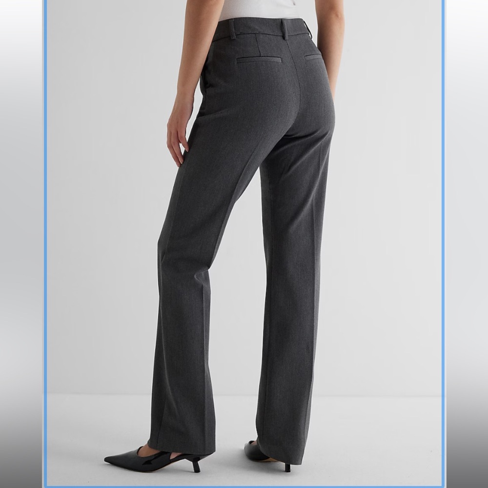 Express 6 Black Columnist Bootcut Dress Pant - Picture 6 of 7
